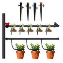 Adjustable Irrigation Misting Dripper 360-degree Sprinkler Drip Watering Tool - Black