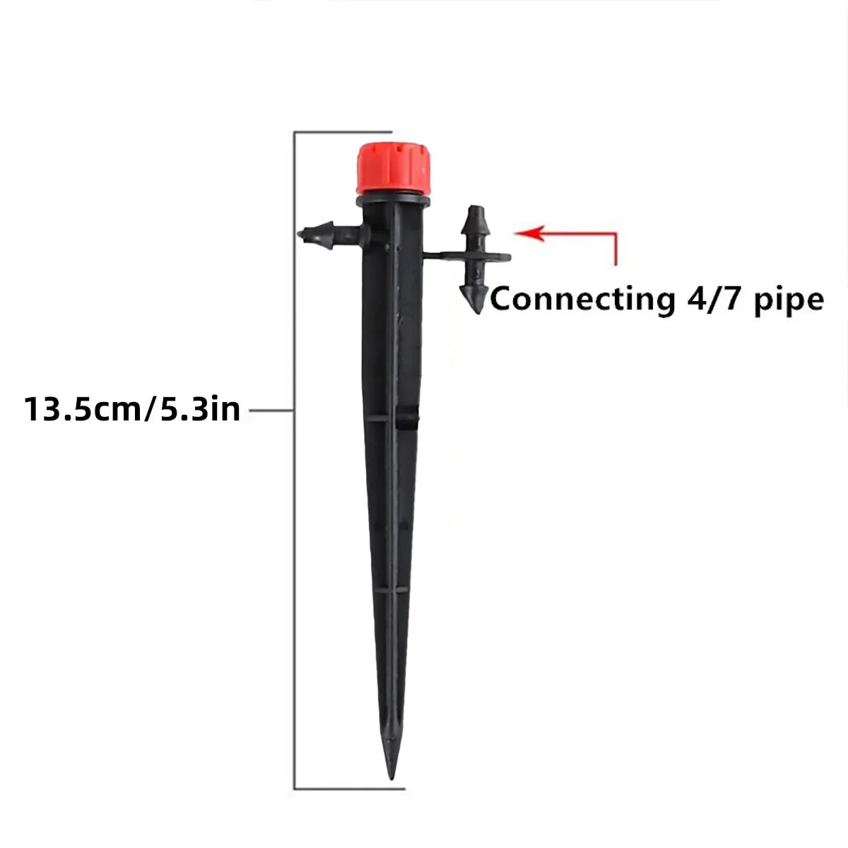 Adjustable Irrigation Misting Dripper 360-degree Sprinkler Drip Watering Tool - Red