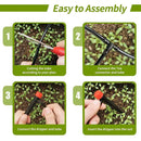 Adjustable Irrigation Misting Dripper 360-degree Sprinkler Drip Watering Tool - Red