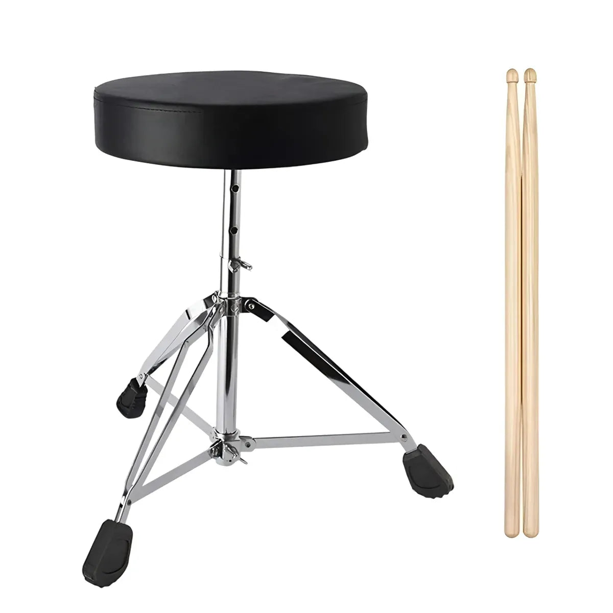 Adjustable Height Drum Throne Sturdy Stool For Jazz Drums Universal Use All Ages