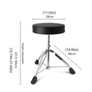 Adjustable Height Drum Throne Sturdy Stool For Jazz Drums Universal Use All Ages