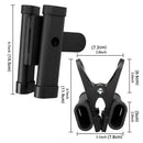 Drum Sticks Case Aluminum Alloy Clip Drum Stick Bag Stand Anti-slip Rubber Pad