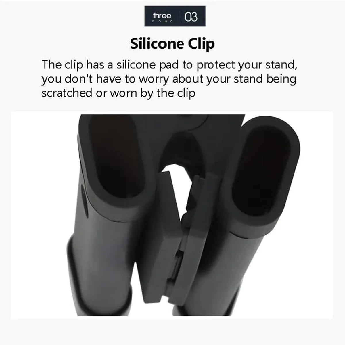 Drum Sticks Case Aluminum Alloy Clip Drum Stick Bag Stand Anti-slip Rubber Pad