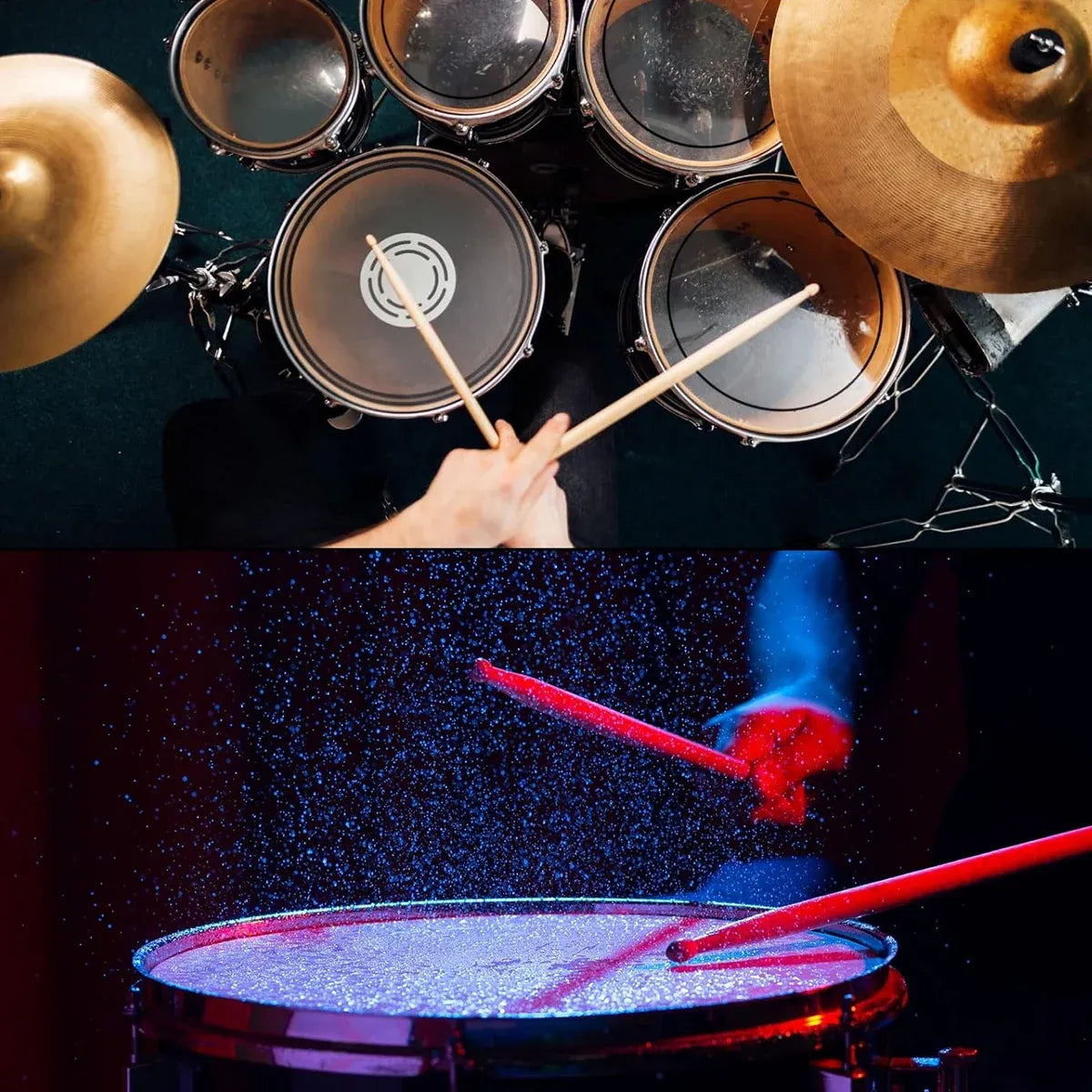 12 Pairs Drum 7A Professional Practice Solid Wood Drum Stick
