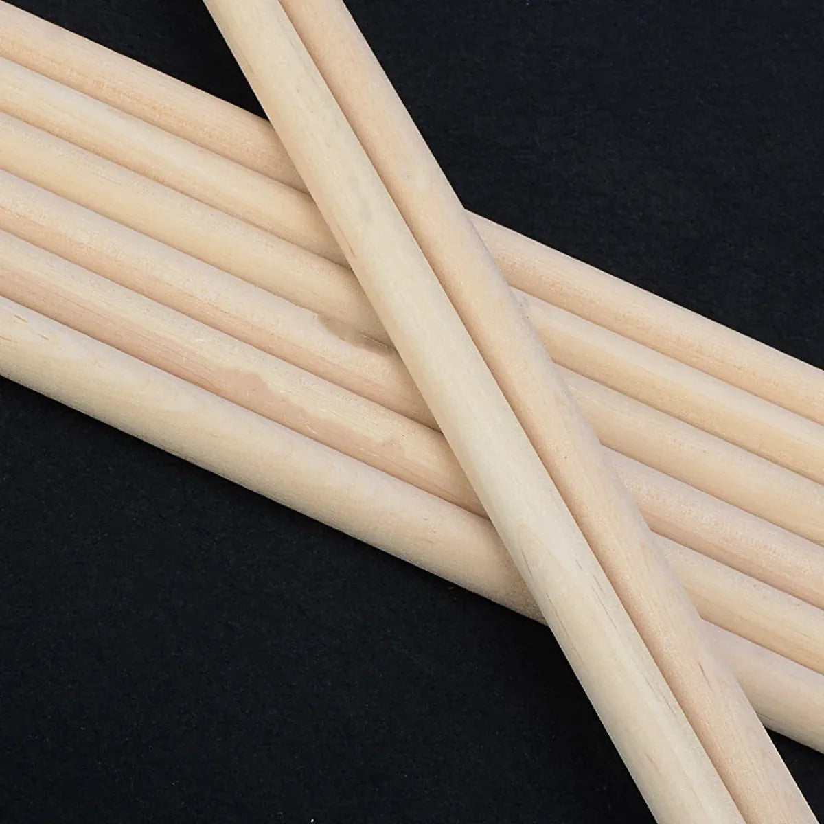 12 Pairs Drum 7A Professional Practice Solid Wood Drum Stick