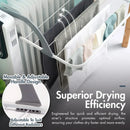 Foldable Hanging Drying Rack 2PCS Balcony Window Railing Laundry 55 x 32cm