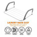 Foldable Hanging Drying Rack 2PCS Balcony Window Railing Laundry 55 x 32cm