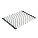 Multifunctional Stainless Steel Draining Rack Folding Sink Organizer for Kitchen - 580 x 400mm