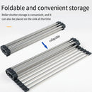 Multifunctional Stainless Steel Draining Rack Folding Sink Organizer for Kitchen - 580 x 400mm