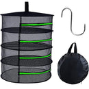 2-8 Tier Drying Net Large Shelf Hydroponic Hanging Grow Herb Plant Dry - 2 Layers