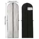 Clothes Dustproof Cover Foldable Moisture-Proof For Household Dress Suit Storage - Black