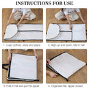 Clothes Dustproof Cover Foldable Moisture-Proof For Household Dress Suit Storage - Black