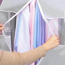 Hanging Garment Covers with Clear Window 120cm for Clothes Rack Closet Hanging - Beige