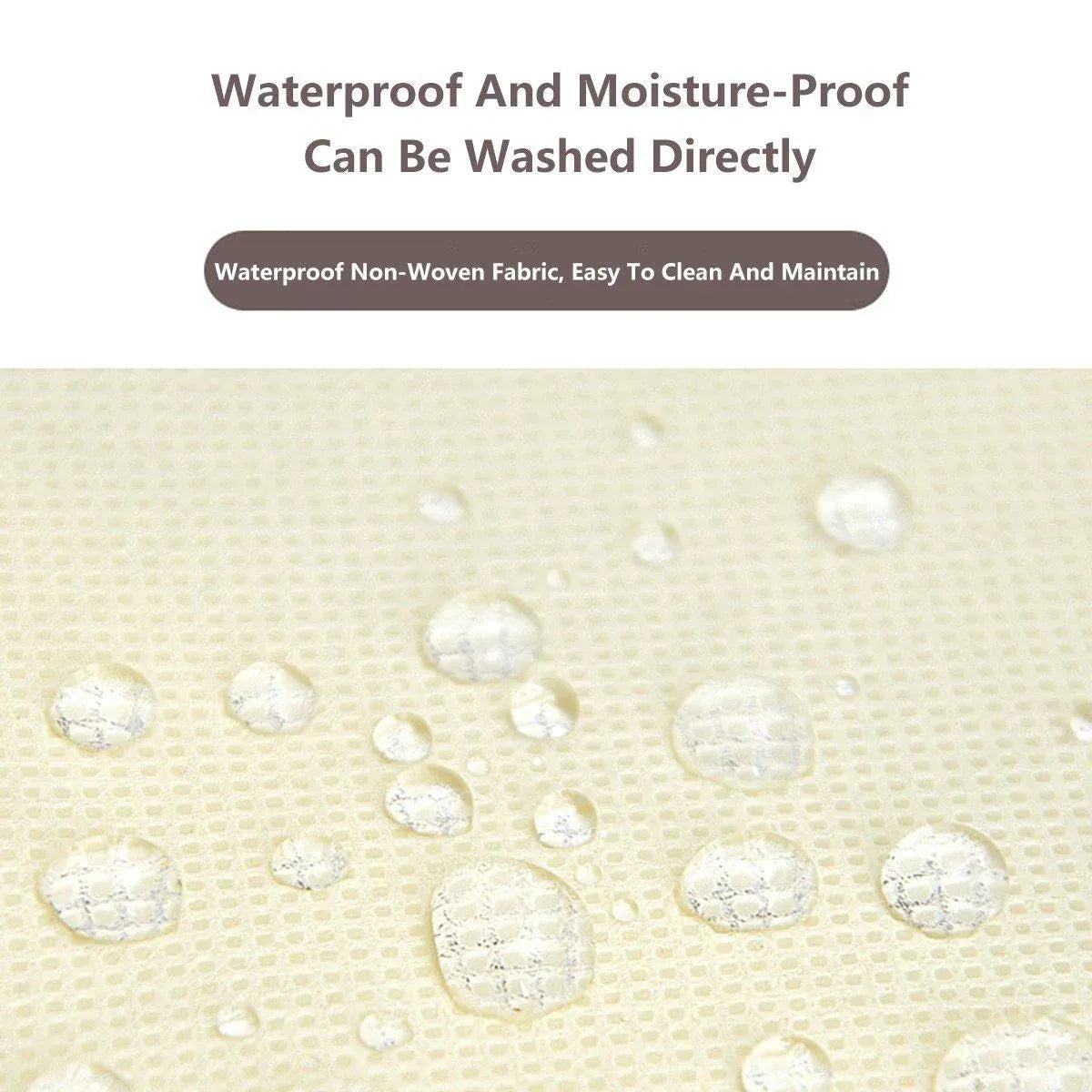 Hanging Garment Covers with Clear Window 120cm for Clothes Rack Closet Hanging - Beige