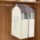 Hanging Garment Covers with Clear Window 120cm for Clothes Rack Closet Hanging - Beige