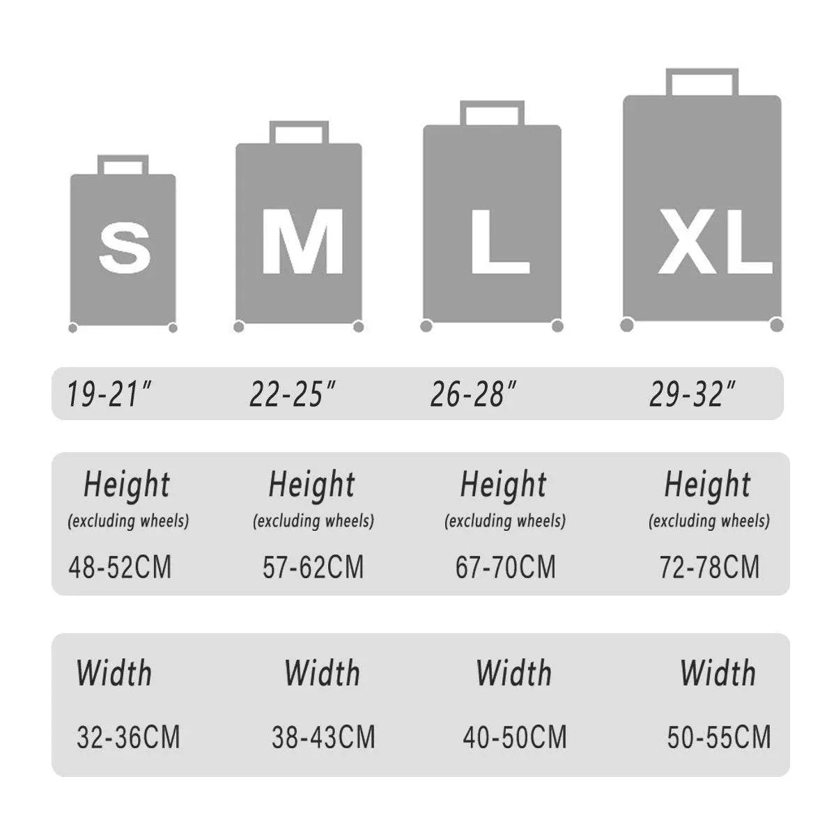 Thickened High Stretch Suitcase Dust-proof Luggage Protector Travel Case Cover - Blue-32inches