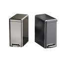 Kitchen Trash Can 9L Household Pedal Bin with Lid Large Capacity Waste Bucket - Tungsten Steel