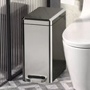 Kitchen Trash Can 9L Household Pedal Bin with Lid Large Capacity Waste Bucket - Stainless Steel