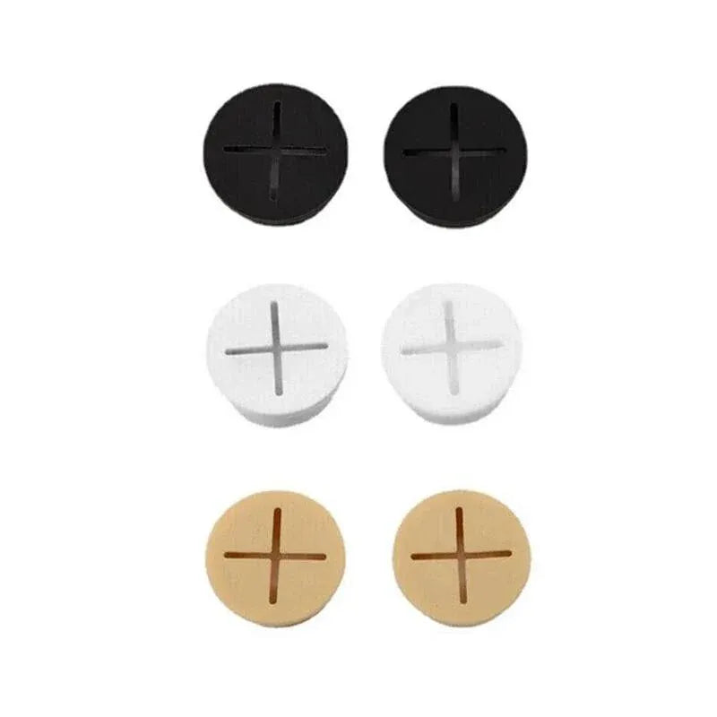 10 PCS 20mm Desk Cord Grommet, Flexible Silicone Cable Hole Cover Round Gasket - Yellow