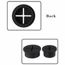 10 PCS 20mm Desk Cord Grommet, Flexible Silicone Cable Hole Cover Round Gasket - Yellow