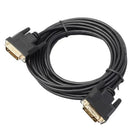 DVI Black Cable Male DVI-D for LCD Monitor Computer PC Projector DVD Cord Lead - 1.5M