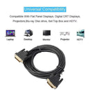DVI Black Cable Male DVI-D for LCD Monitor Computer PC Projector DVD Cord Lead - 5M