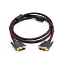 DVI Braided Cable Male DVI-D for LCD Monitor Computer PC Projector DVD Cord Lead - 5M