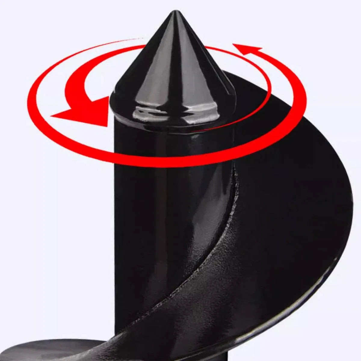 Power Garden Spiral Plant Auger Earth Planter Drill Bit Post Hole Digger Tool - 80*300MM (0.55kg)