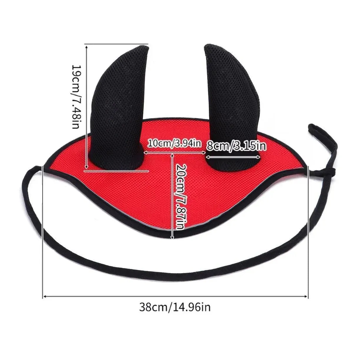 Breathable Mesh Cloth Ear Muffs For Horse Accessories Comfortable Fly Protection - Black