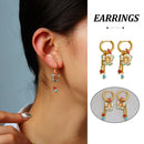 New Chinese Style Butterfly Earrings Fringe Colourful Simple Design Jewelry
