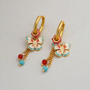 New Chinese Style Butterfly Earrings Fringe Colourful Simple Design Jewelry