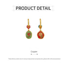 2-Piece Multicolour Floral Drop Earring Pair
