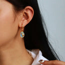 2-Piece Multicolour Floral Drop Earring Pair