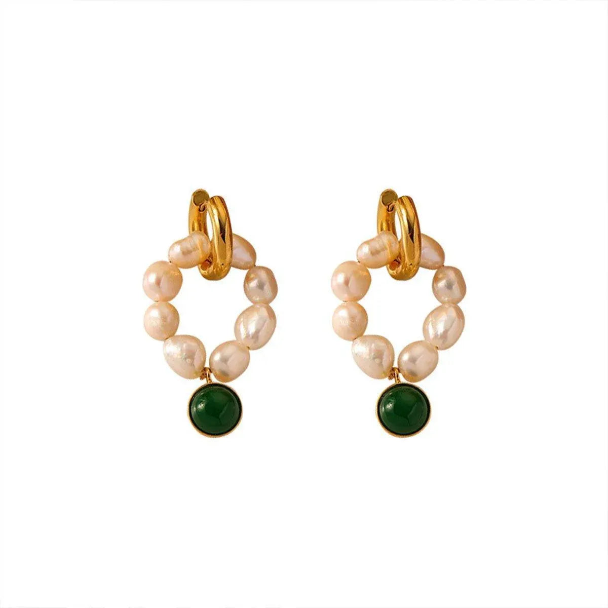 Elegant Vintage Pearl Earrings Women Classic Jewelry Fashion Accessories