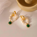 Elegant Vintage Pearl Earrings Women Classic Jewelry Fashion Accessories