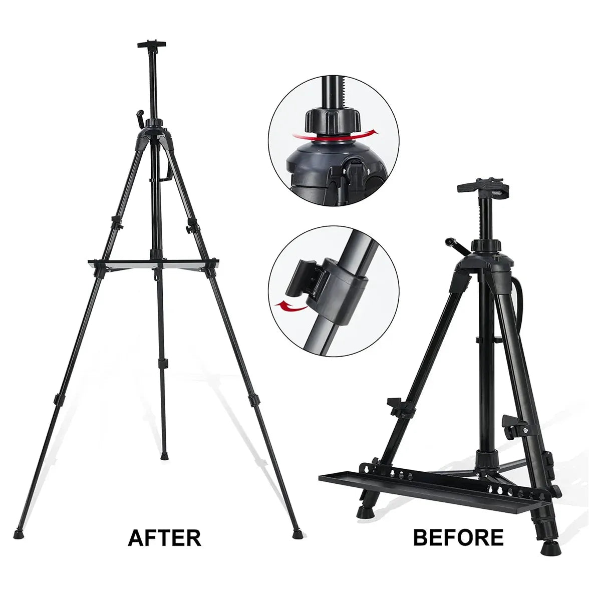Art Painting Display Artist Easel Stand Portable Metal Adjustable Easels Triangle