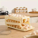Sliding Egg Carton Refrigerator Storage for Kitchen Egg Holder and Organizer - Yellow