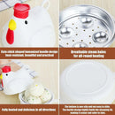 Quick Breakfast Microwave Egg Steamer - 4 Egg Boiler for Home Kitchen