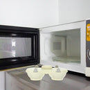 Microwave Egg Steamer With Lid Kitchen Egg Cooker Poacher Steam Box Container - Orange