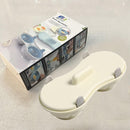Microwave Egg Steamer With Lid Kitchen Egg Cooker Poacher Steam Box Container - White