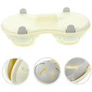 Microwave Egg Steamer With Lid Kitchen Egg Cooker Poacher Steam Box Container - White