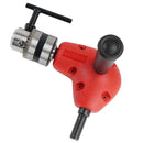 90-Degree Right Angle Drill Attachment 1/4inch Drive Adapter with Chuck Key Tools
