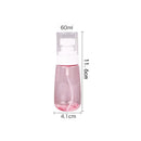 10pcs Portable Travel Emulsion Dispenser Bottle Press Pump Refillable Containers - Pink-100ml