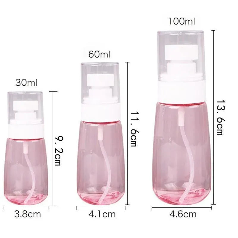 10pcs Portable Travel Emulsion Dispenser Bottle Press Pump Refillable Containers - Blue-30ml