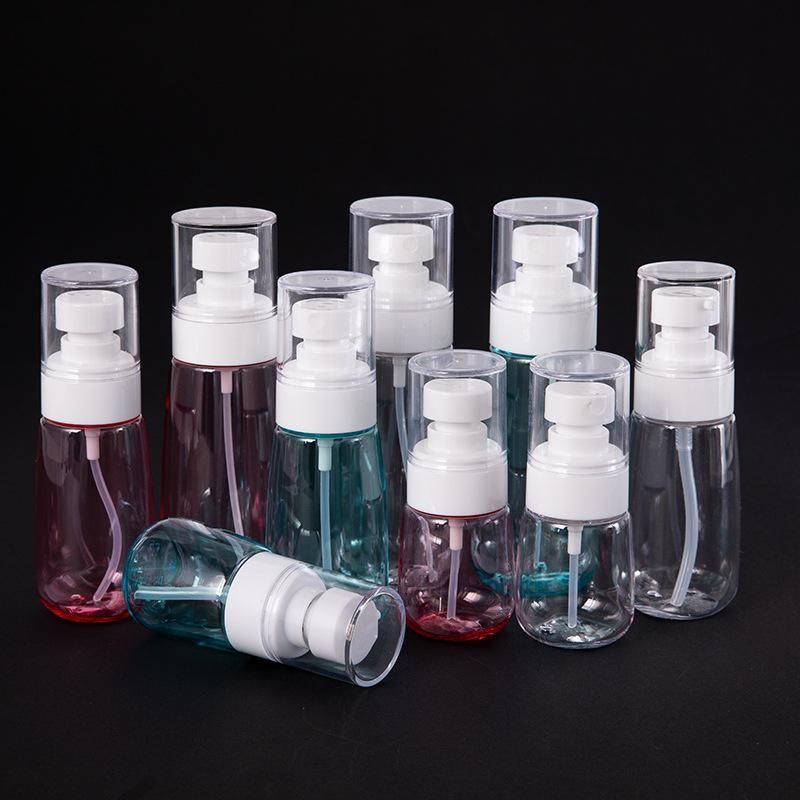 10pcs Portable Travel Emulsion Dispenser Bottle Press Pump Refillable Containers - Blue-30ml