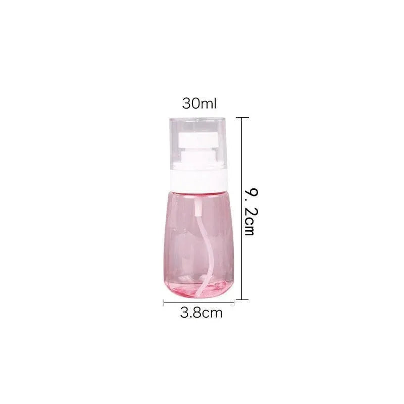 10pcs Portable Travel Emulsion Dispenser Bottle Press Pump Refillable Containers - Blue-30ml