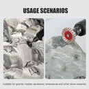 10pcs 40mm Stone Engraving Saw Blades Corrugated Cutting Tools with Handle