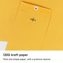 Yellow Kraft Paper Envelope 120gsm Metal Clasp Mailing Documents Office Use - 22.9x15.2x0.08cm