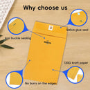 Yellow Kraft Paper Envelope 120gsm Metal Clasp Mailing Documents Office Use - 22.9x15.2x0.08cm