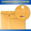 Yellow Kraft Paper Envelope 120gsm Metal Clasp Mailing Documents Office Use - 22.9x15.2x0.08cm